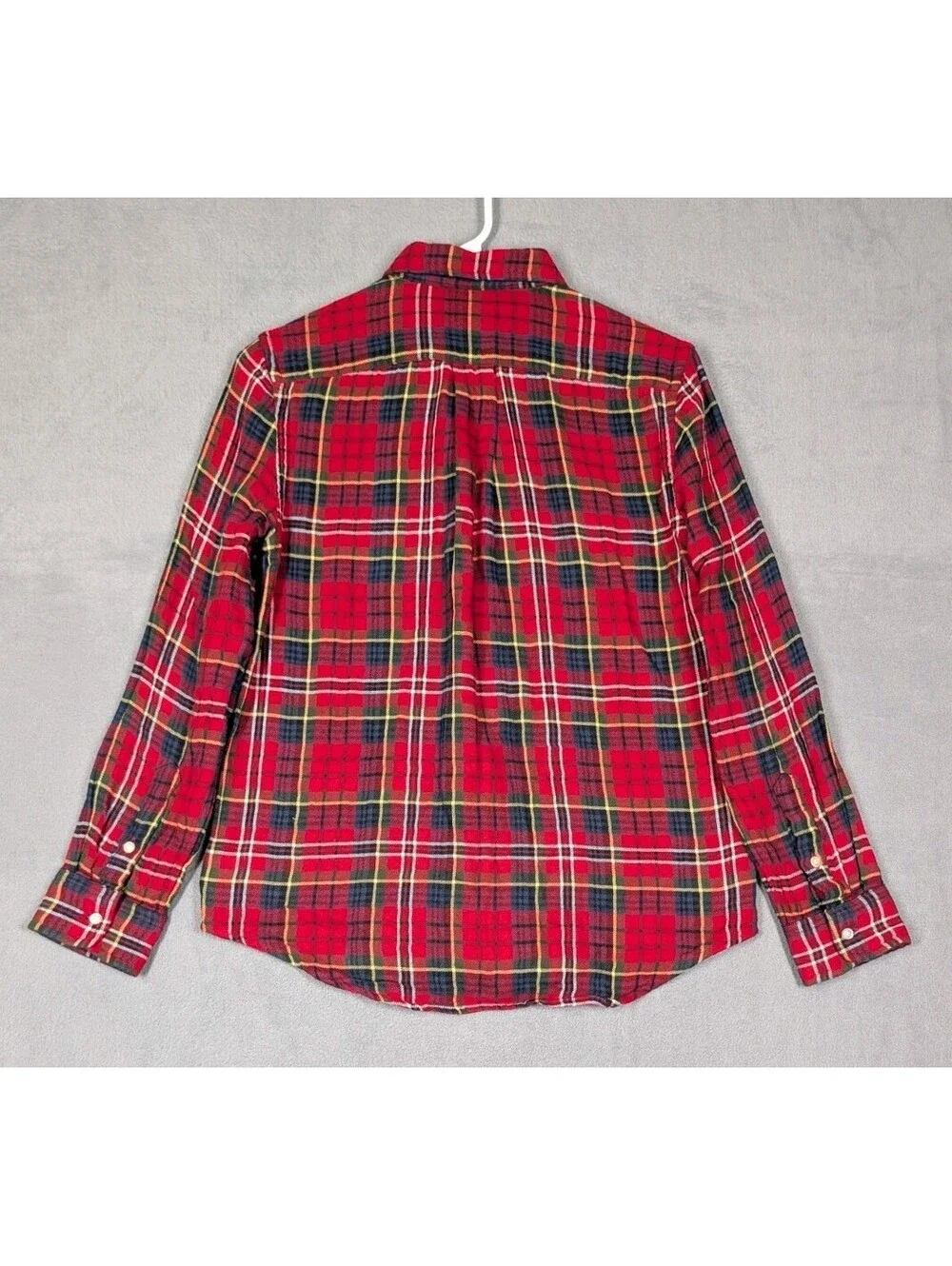 Polo Ralph Lauren Boys Large 14/16 Red Plaid Lined Flannel Shirt Button Pony NWT